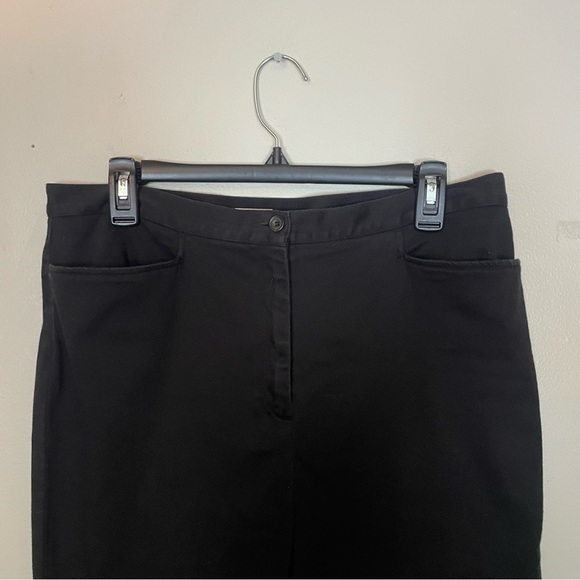 Jones sport stretch Classic Black Cropped Pants womens capris size 12? See meas. - Picture 3 of 5